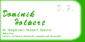 dominik holpert business card